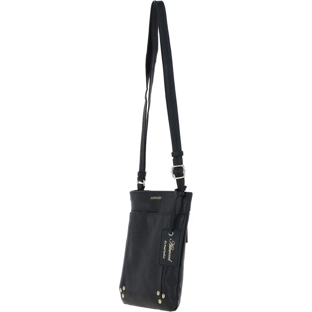 'XSpirit' Leather Crossbody Bag Black: 63033/CB4