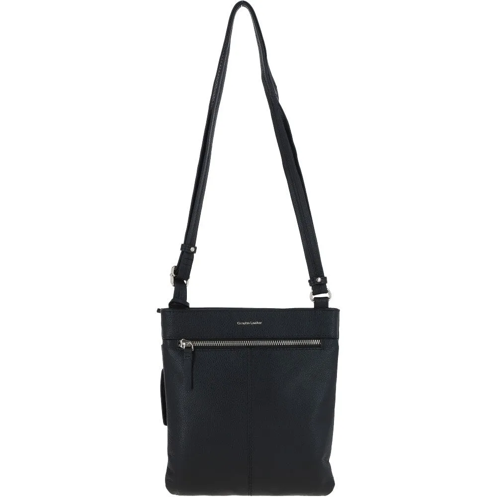 'XSpirit' Leather Crossbody Bag Black: 63033/CB4