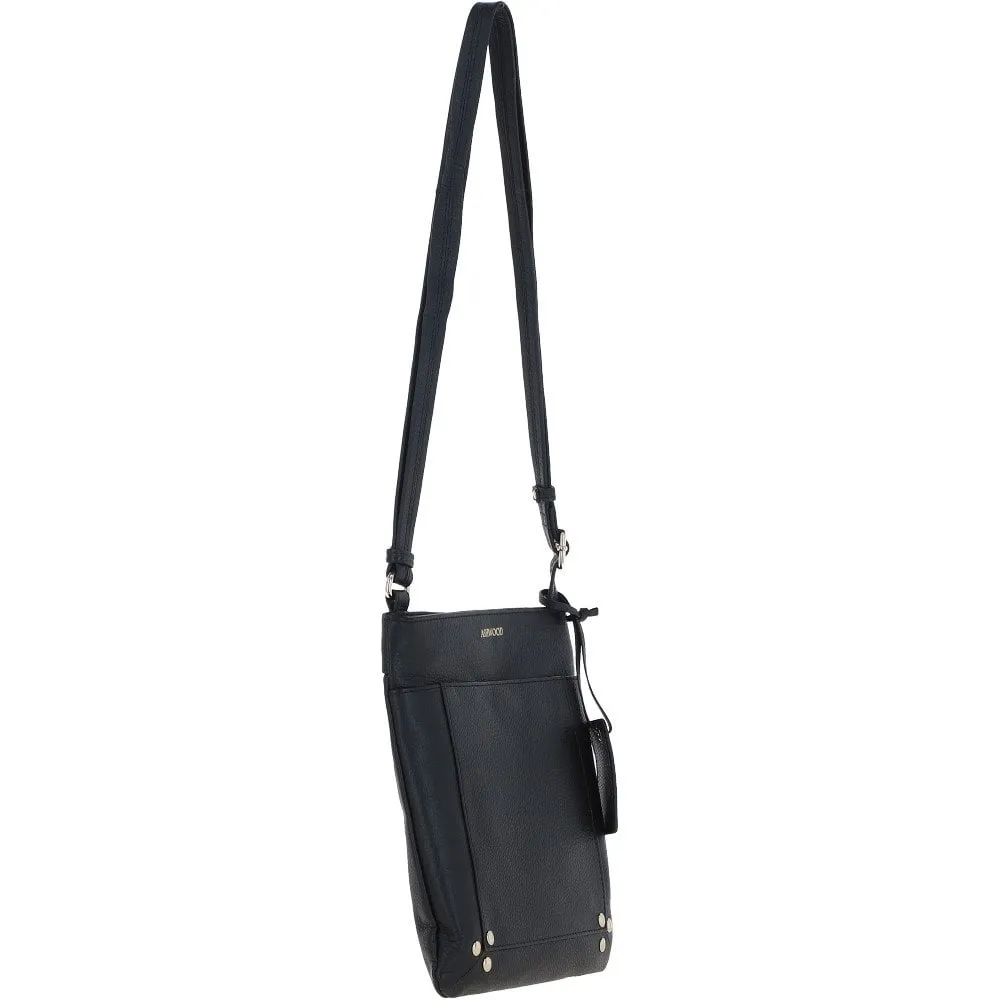 'XSpirit' Leather Crossbody Bag Black: 63033/CB4