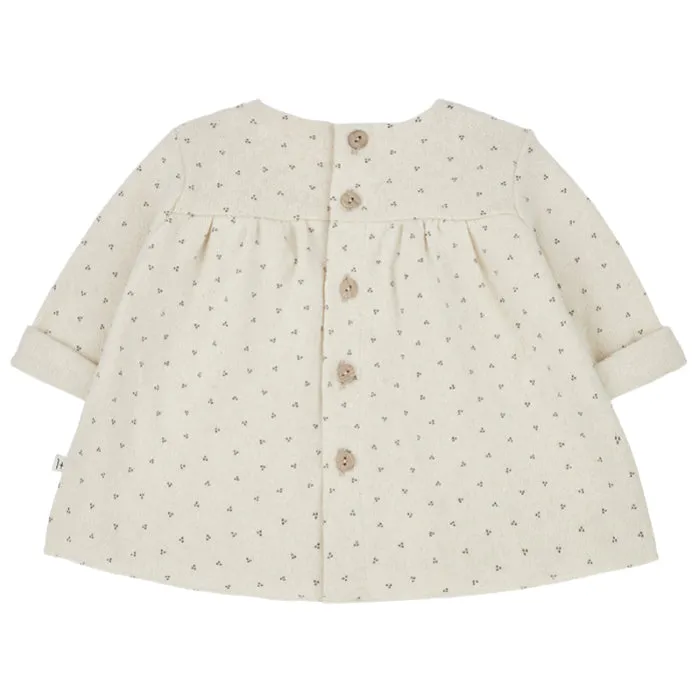 1+ In The Family Baby Elke Dress Ecru Cream With Dots