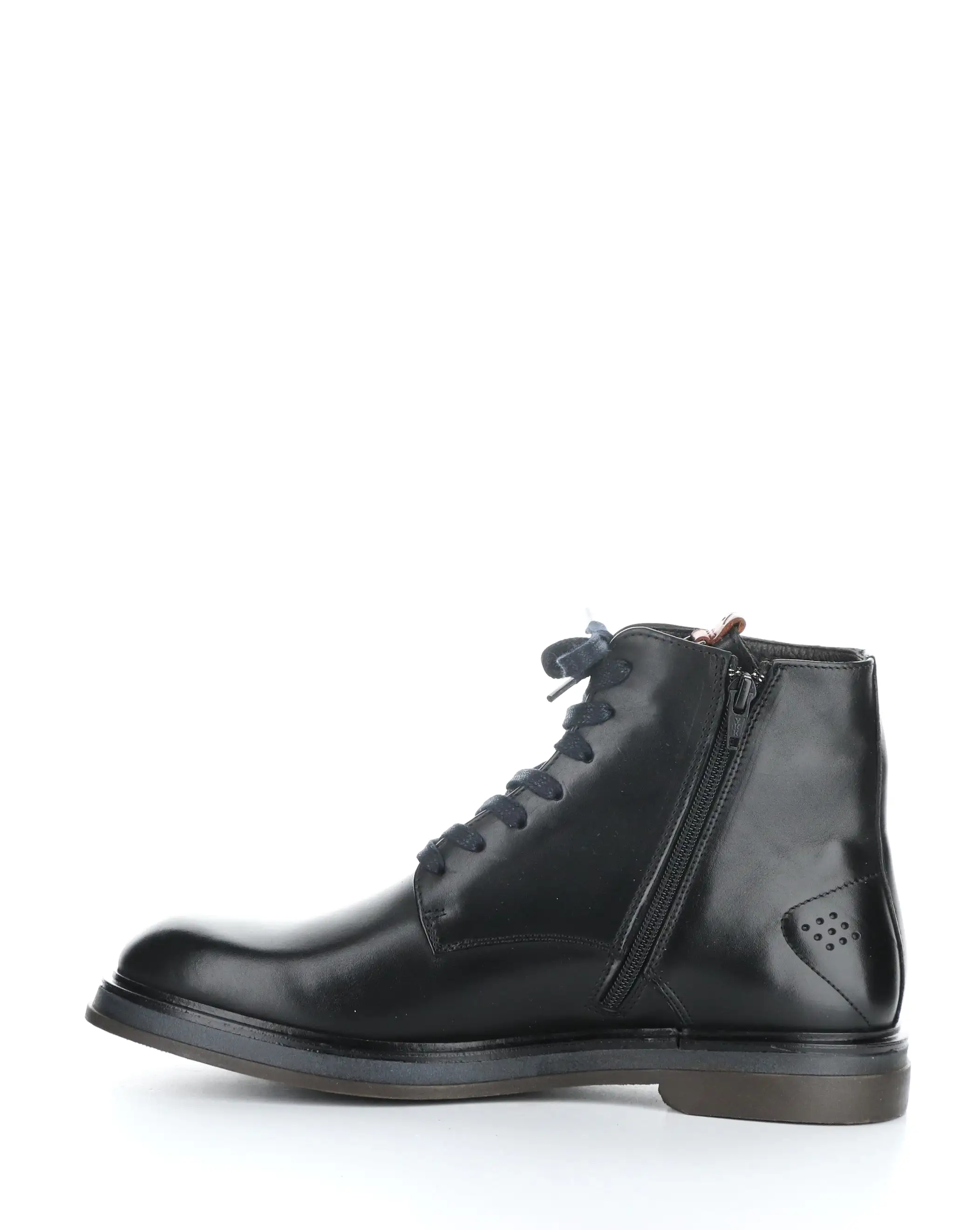 12325 BLACK Round Toe Boots