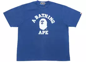 A Bathing Ape College Overdye Tee in Blue