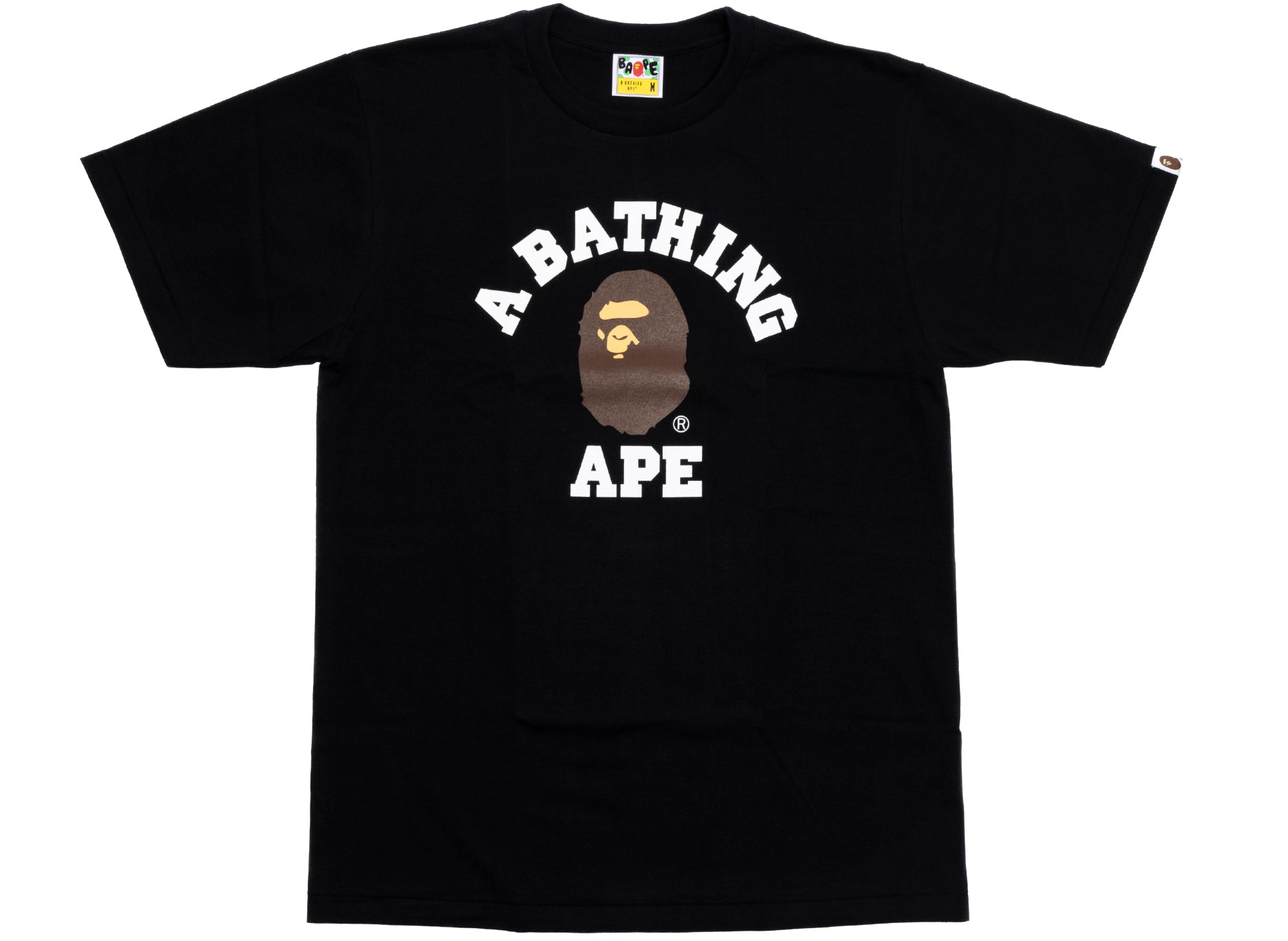 A Bathing Ape College Tee in Black