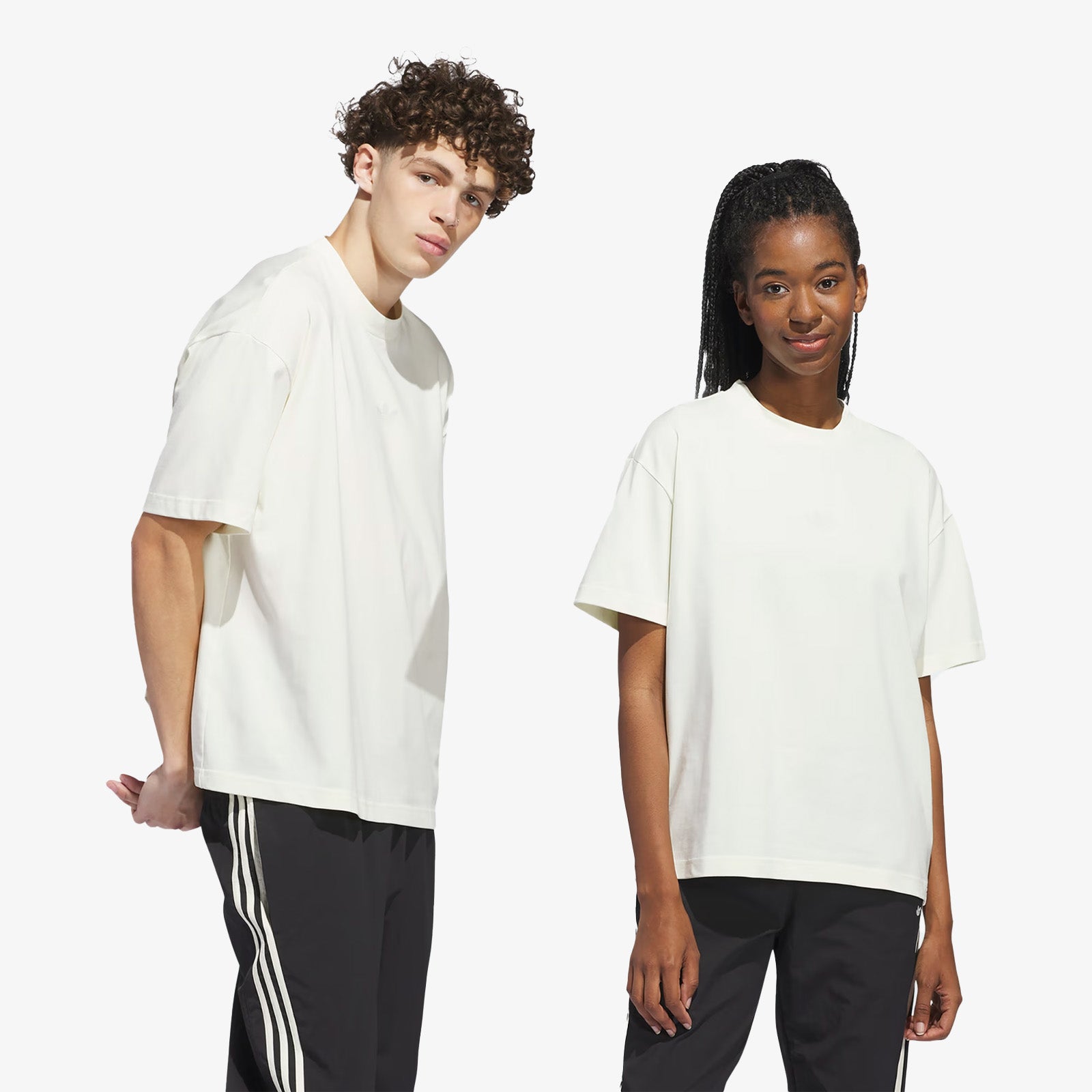 Adidas Original Cotton T-Shirt - Ivory