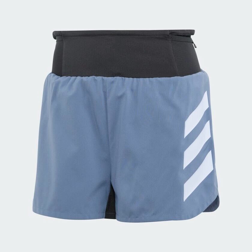 adidas TERREX Agravic Womens Trail Running Shorts Light Blue Parley