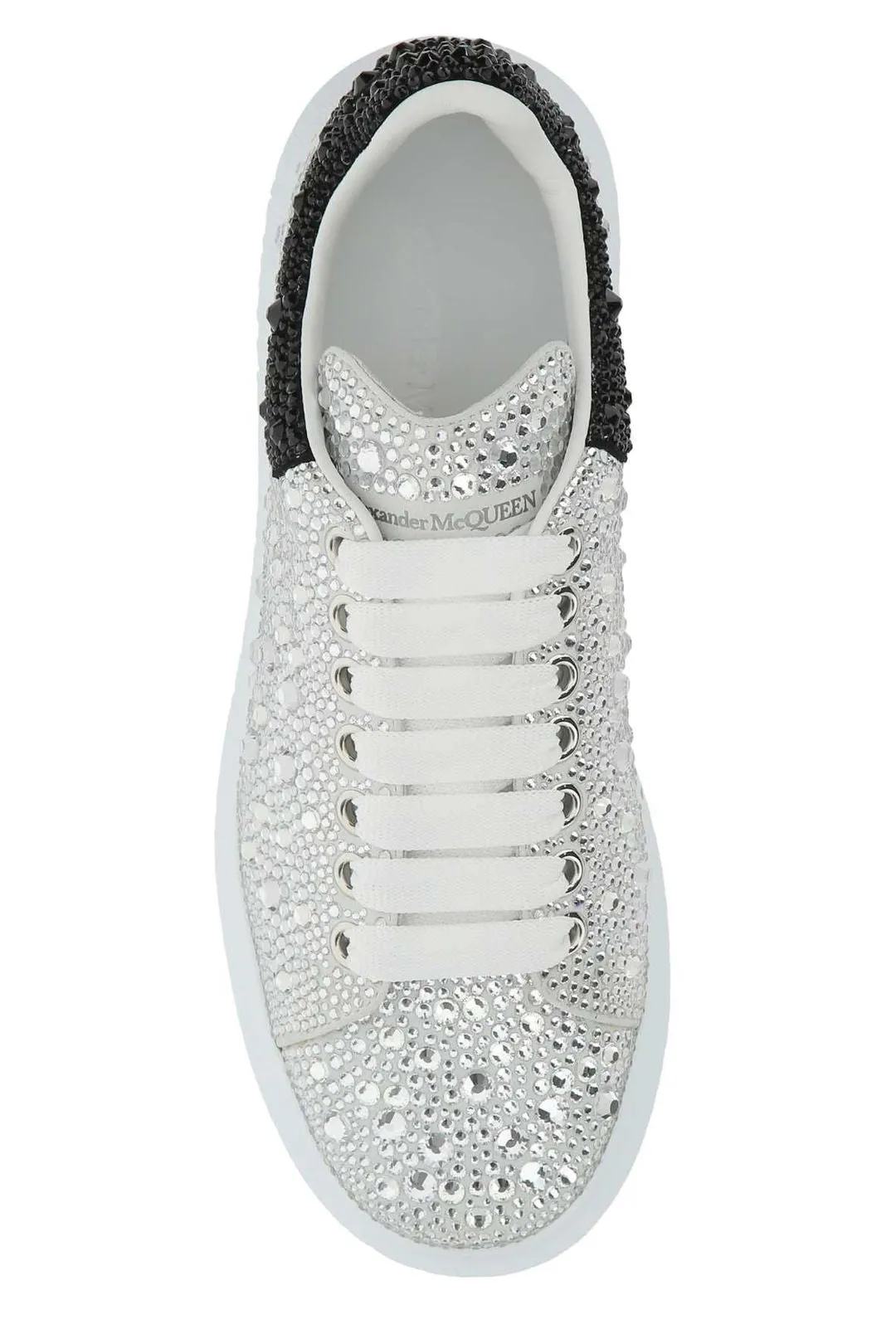 Alexander McQueen Oversized Embellished Lace-Up Sneakers