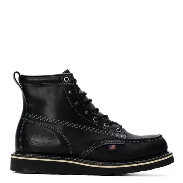 American Heritage - 6 Midnight Series Black Moc Toe (Soft Toe)