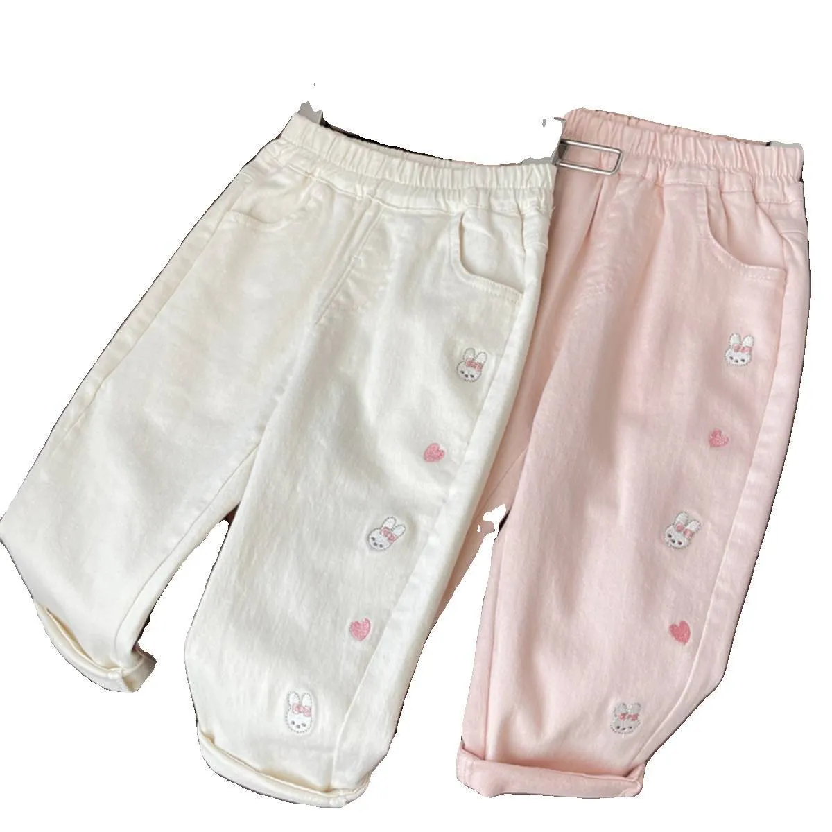 Baby Kid Girls Animals Embroidered Pants Wholesale 240301135