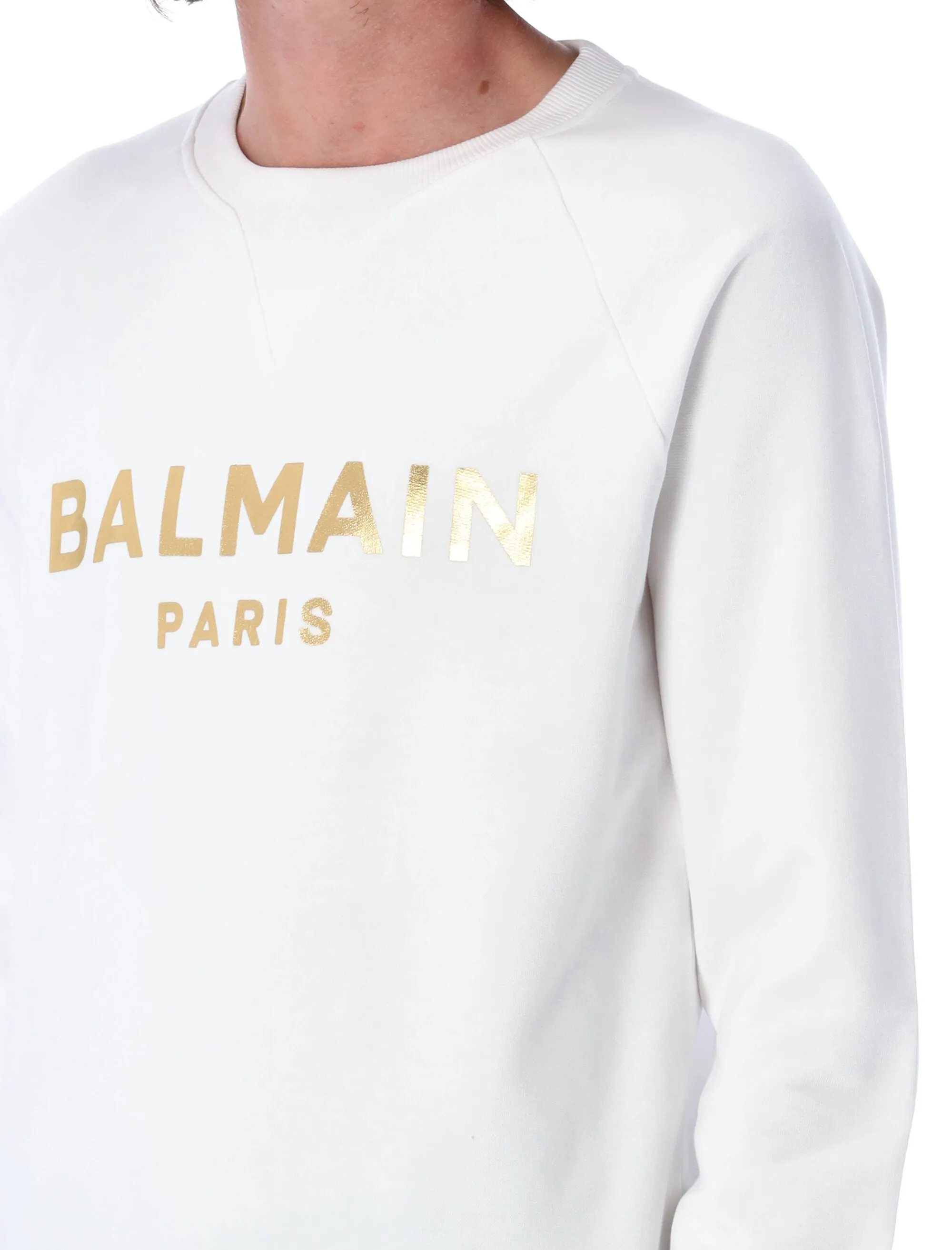 Balmain Logo Printed Crewneck Sweatshirt