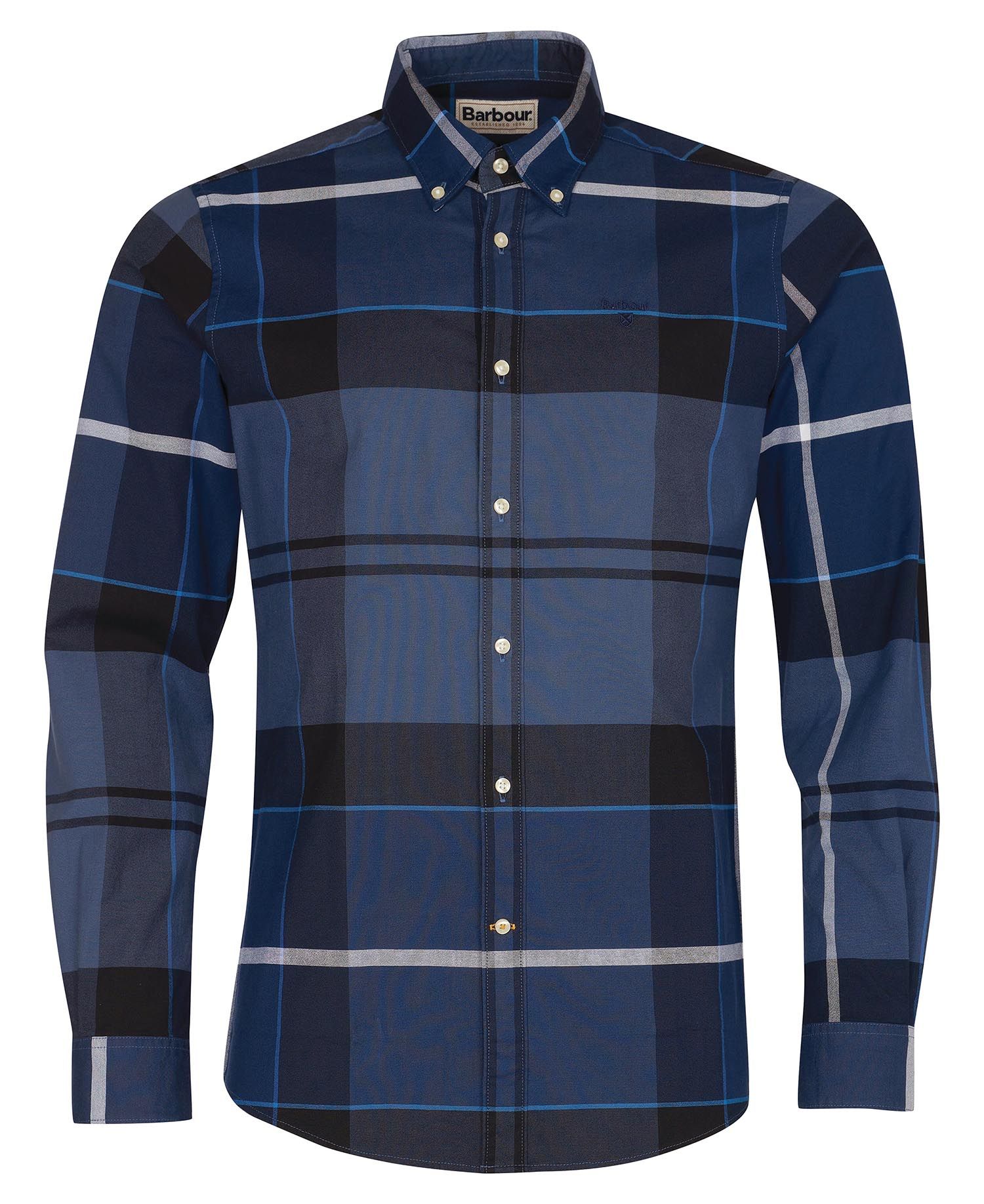 Barbour Mens Sutherland Large Tartan Check Shirt - Long Sleeved