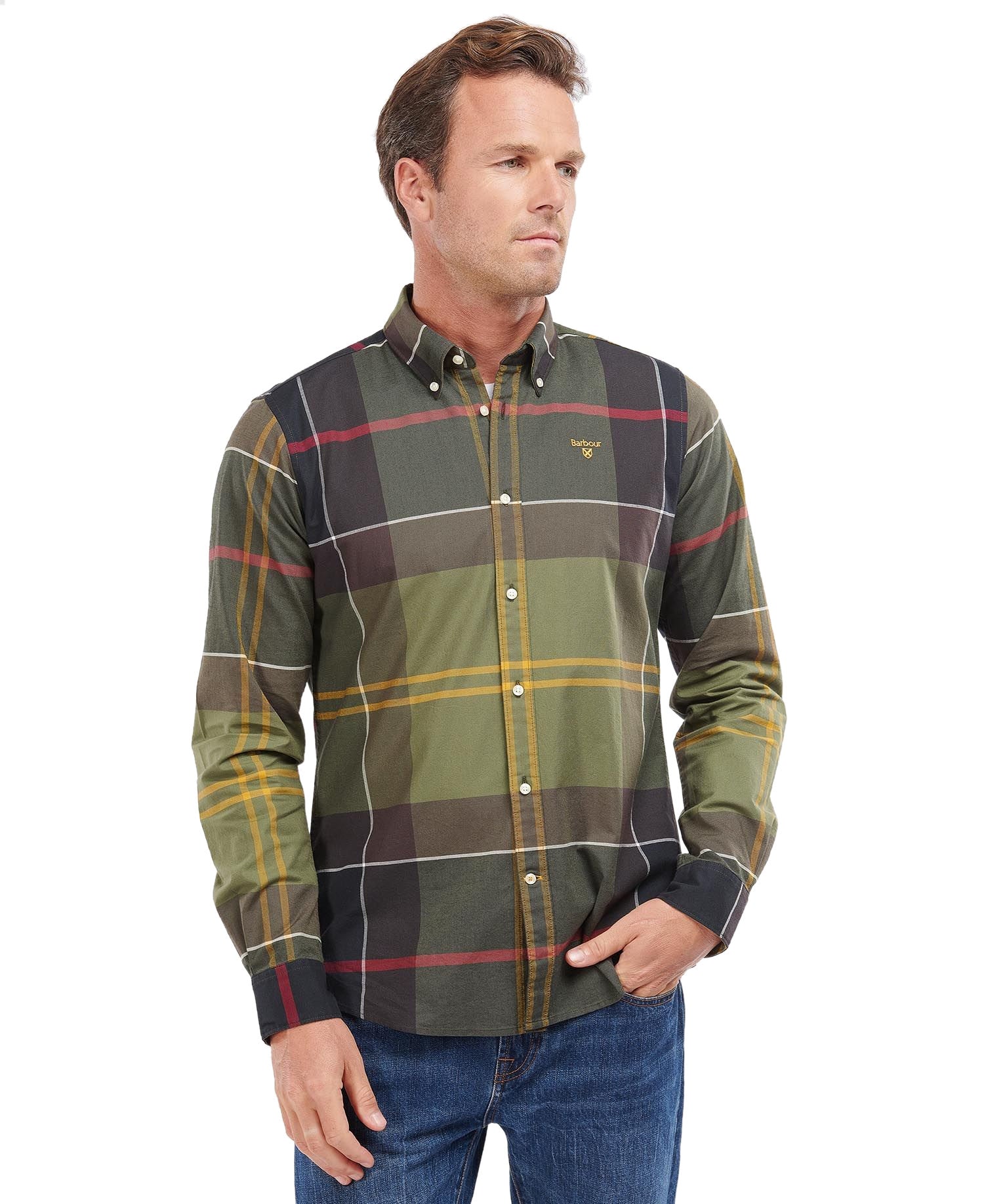 Barbour Mens Sutherland Large Tartan Check Shirt - Long Sleeved