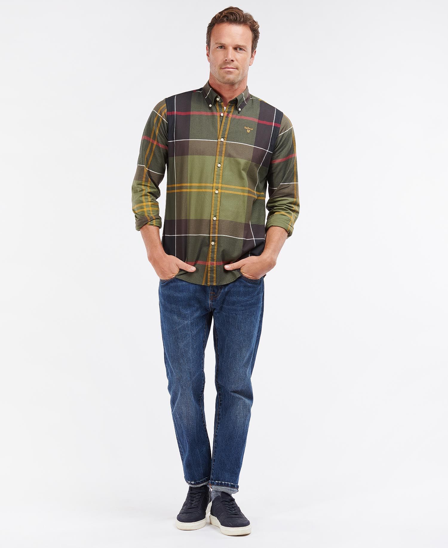 Barbour Mens Sutherland Large Tartan Check Shirt - Long Sleeved