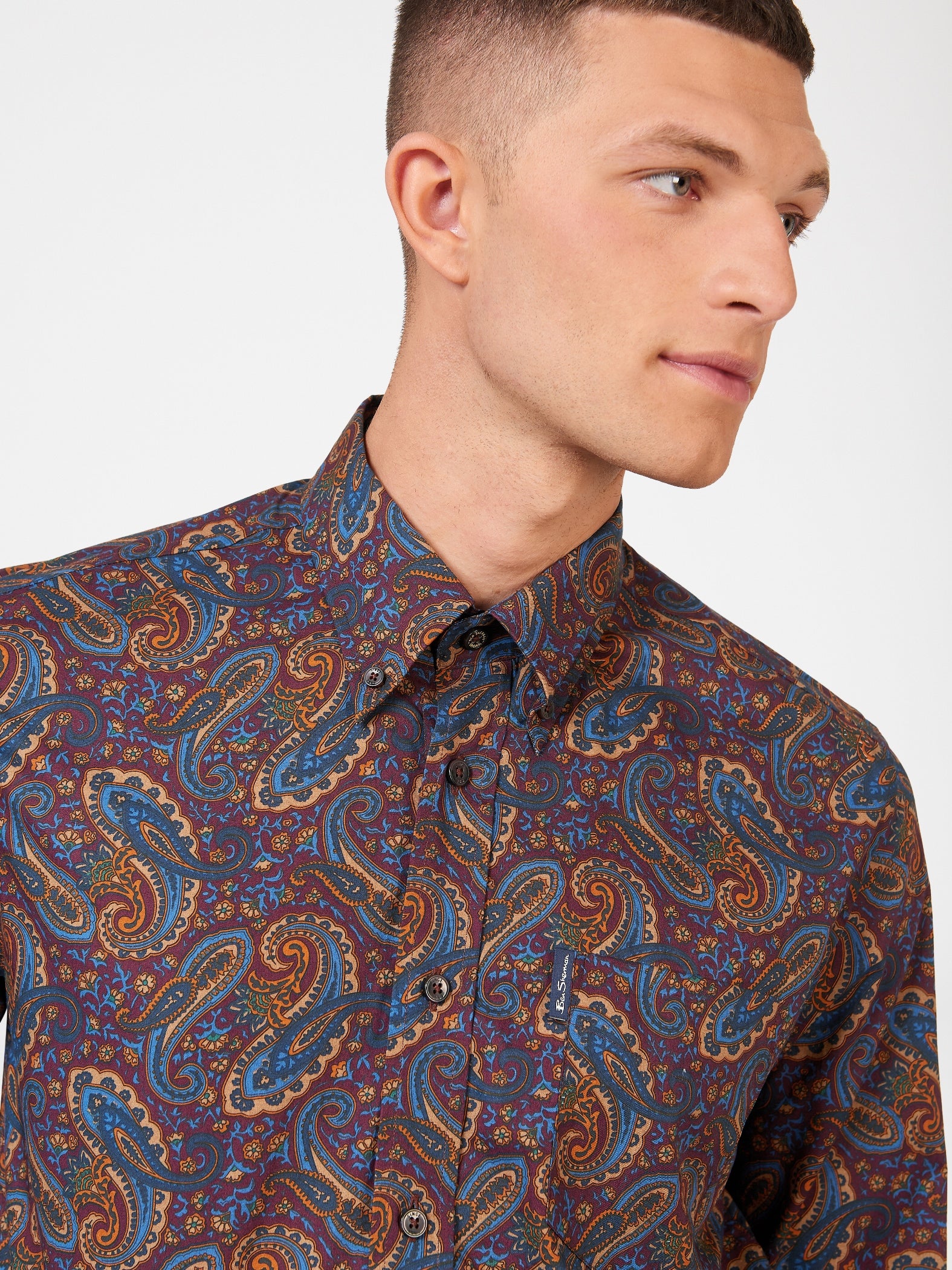 Ben Sherman Mens Paisley Print