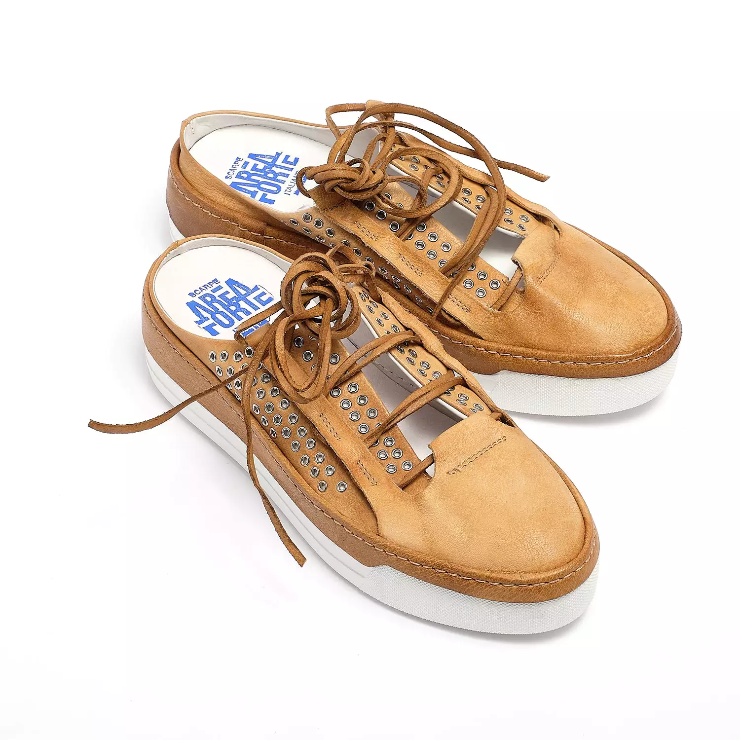 Carolyn Lace Sabot sneaker naturale calf sand