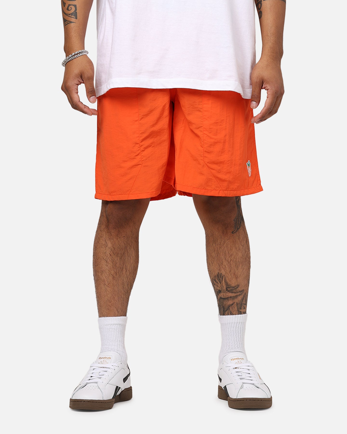 Carrots By Anwar Stem Nylon Shorts Orange