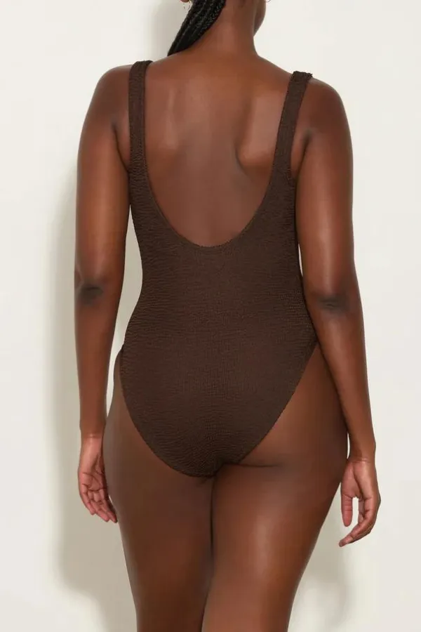 Celine Swim Metallic Chocolate