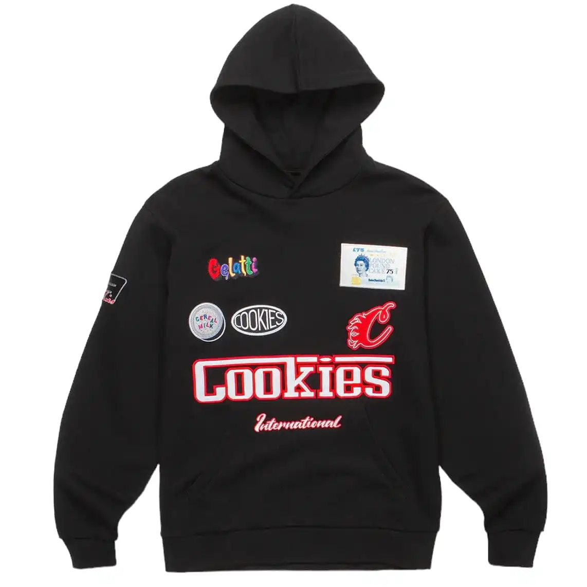 Cookies Enzo Pullover Fleece Hoodie (Black) CM241HFC03