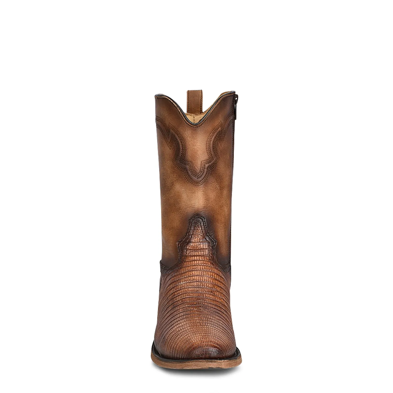 Corral Mens Zipper Cowboy Boots Lizard Natural