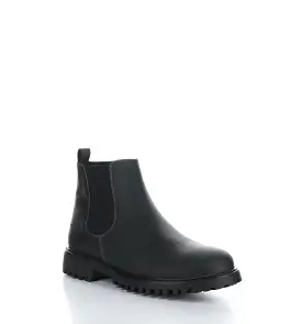 DAX Black Zip Up Ankle Boots