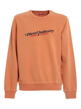 Diesel Logo Print Crewneck Sweatshirt