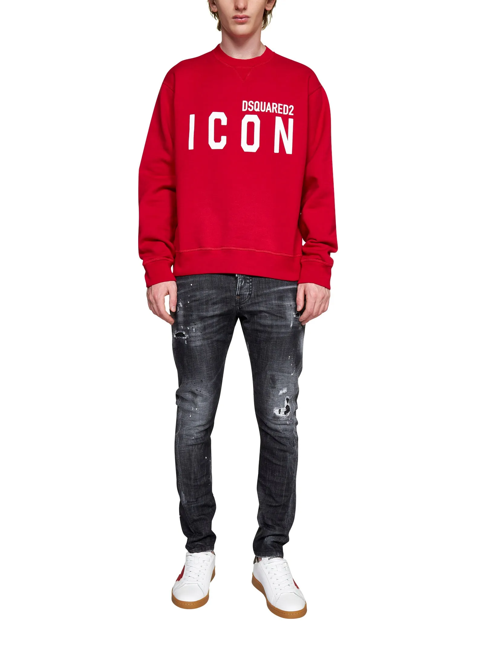 Dsquared2 Logo Printed Crewneck Sweatshirt