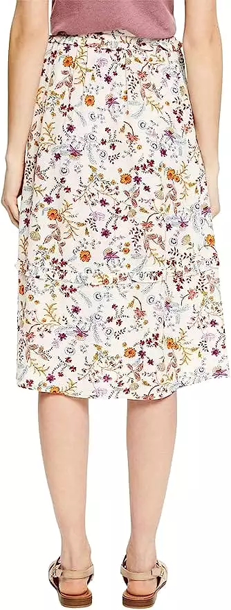 ESPRIT Women's Georgette Skirt - 042ee1d314