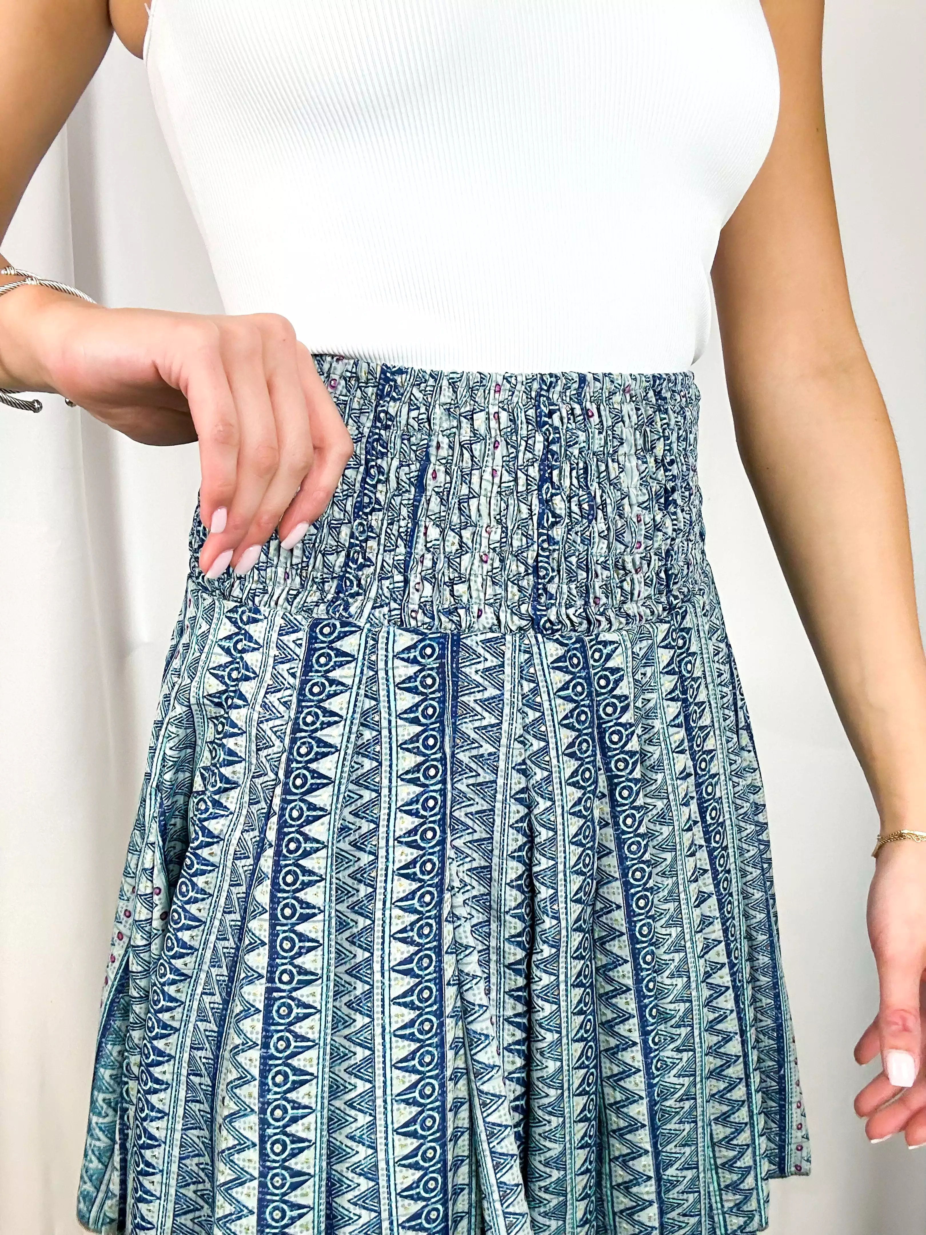 Fun Flirty Skirt Blue