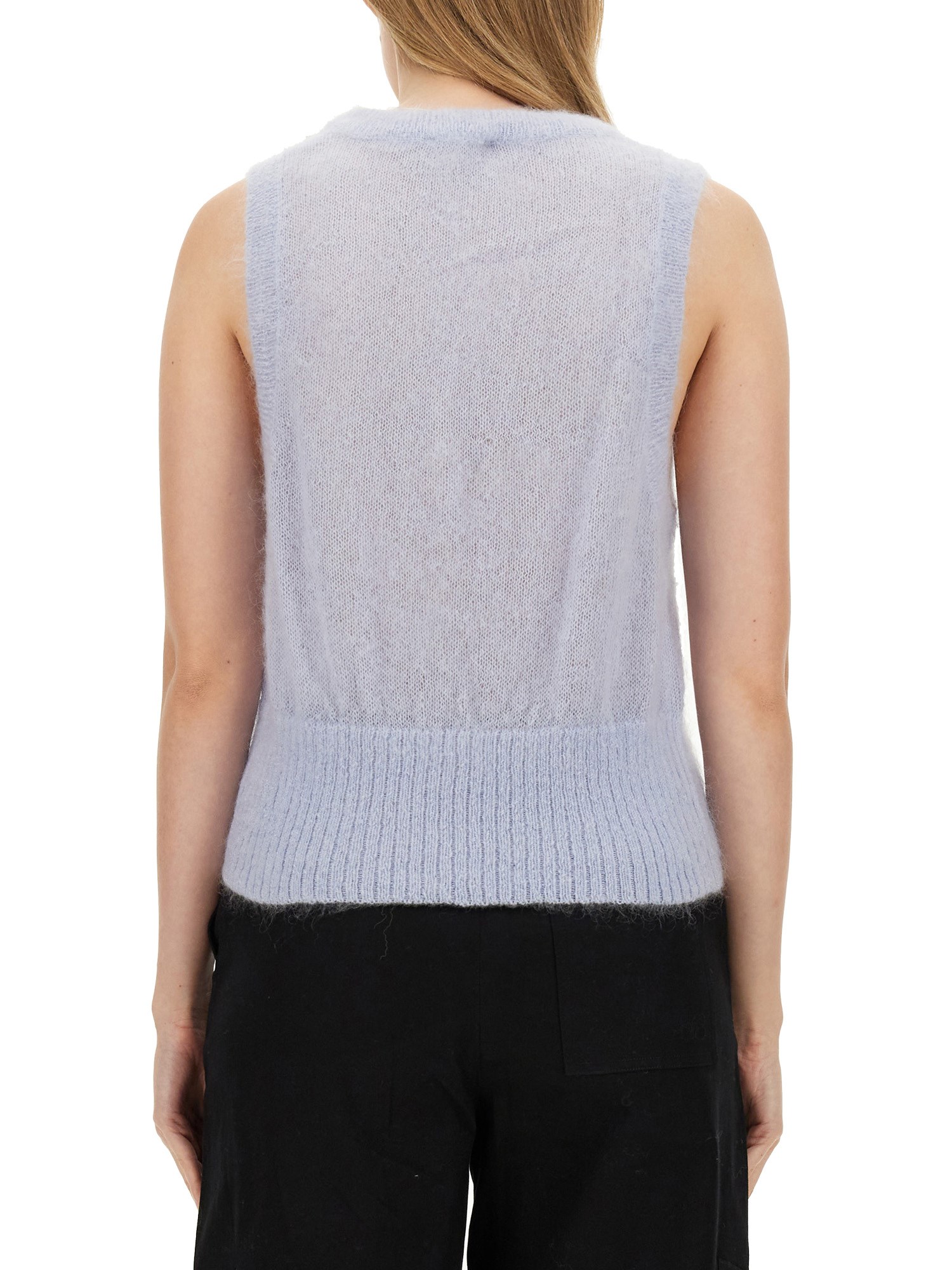 GANNI    MOHAIR BOW VEST