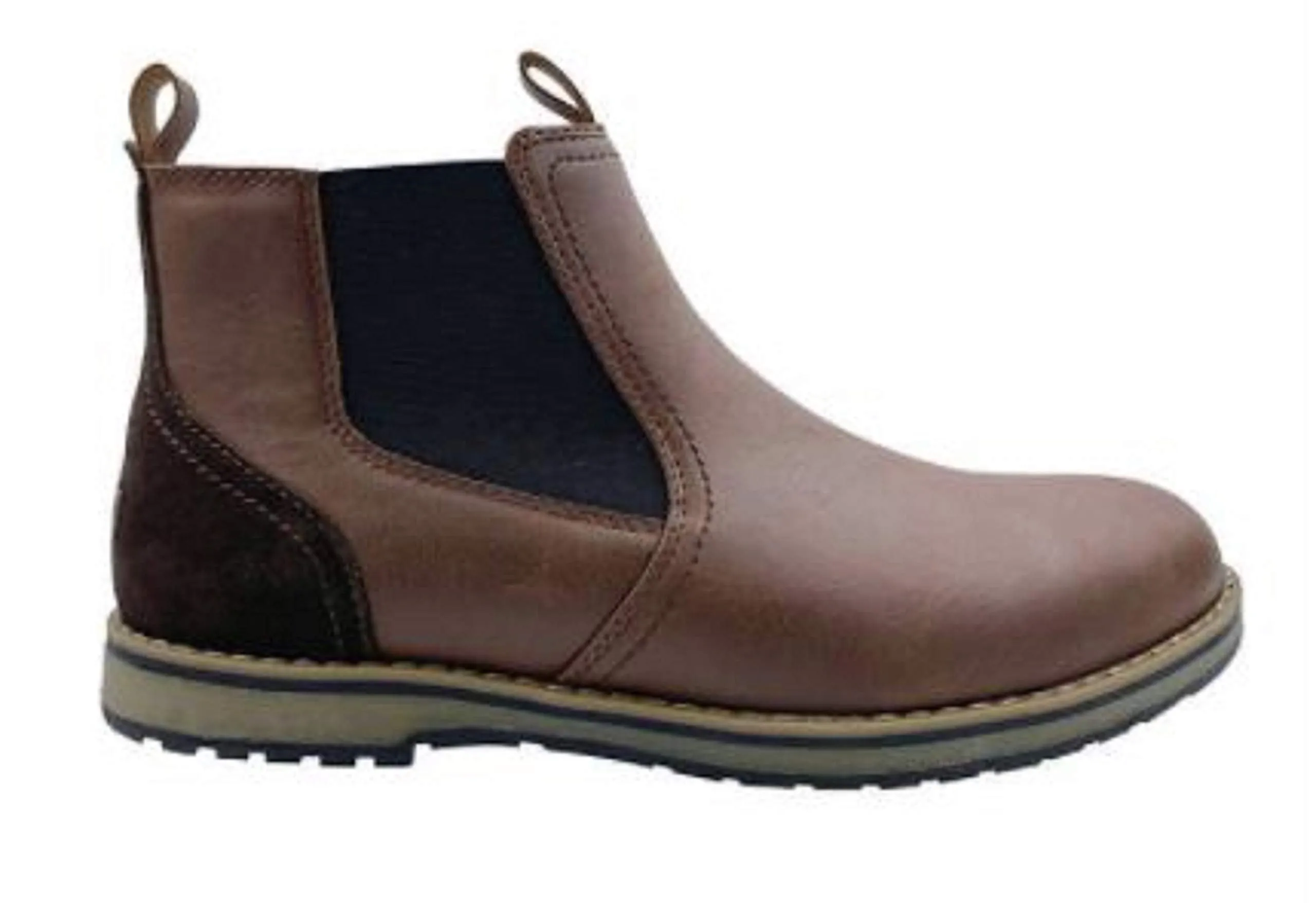 Izod Men's Lucas Pull-On Chukka Boot (Brown, 10.5)