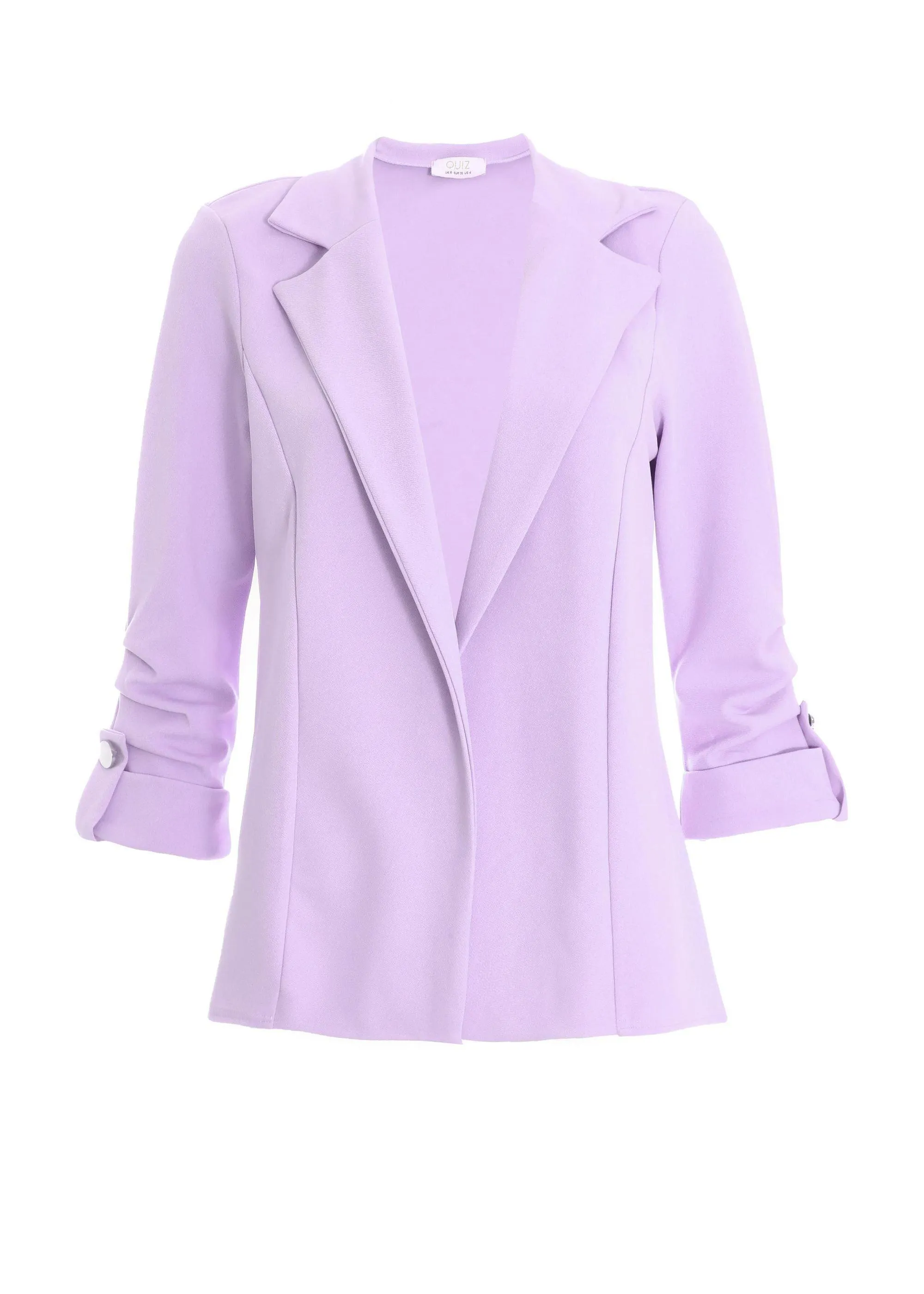 Jackets & Coats | Ruched Sleeve Tailored Blazer | Quiz