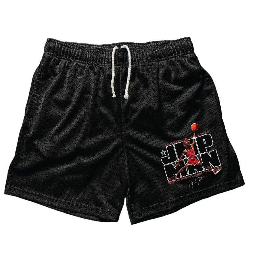 JMP MAN BLACK MESH SHORTS (5 INCH INSEA