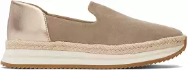 Jocelyn Espadrille Sneaker - Dune Suede/Metallic Leather