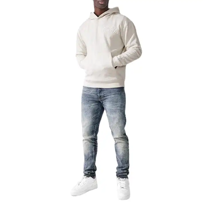 Jordan Craig Paradise Tonal Pullover Hoodie (Bone) 8850H