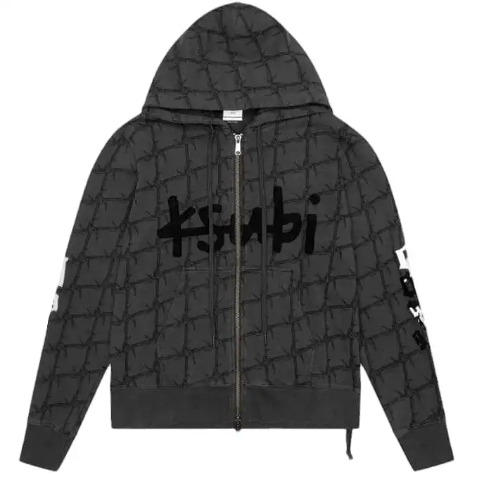 Ksubi 999 Zip Thru Kash Hoodie (Faded Black) MJW23FL001