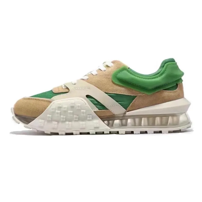 Lace-Up Air Cushion Sneakers Green 