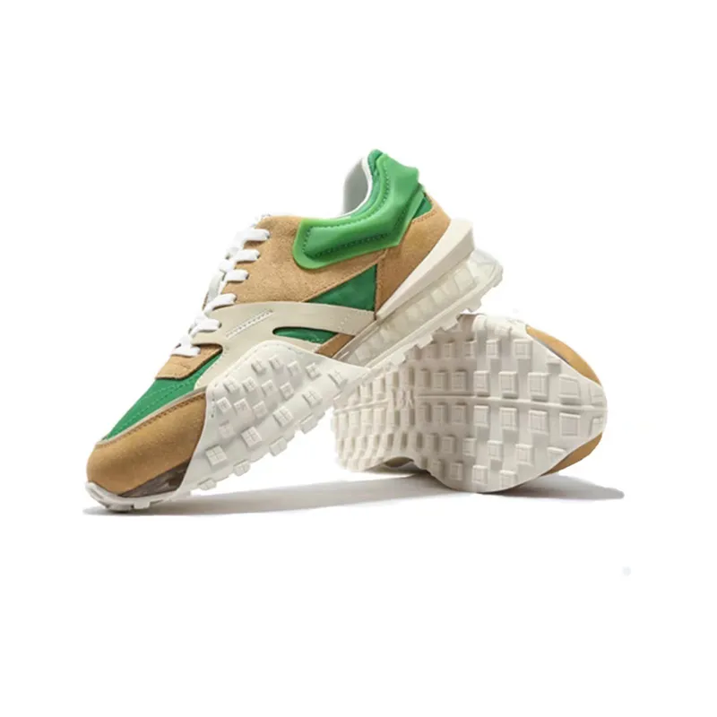 Lace-Up Air Cushion Sneakers Green 