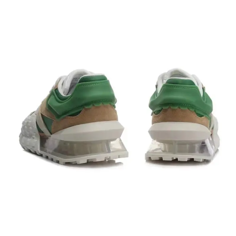 Lace-Up Air Cushion Sneakers Green 