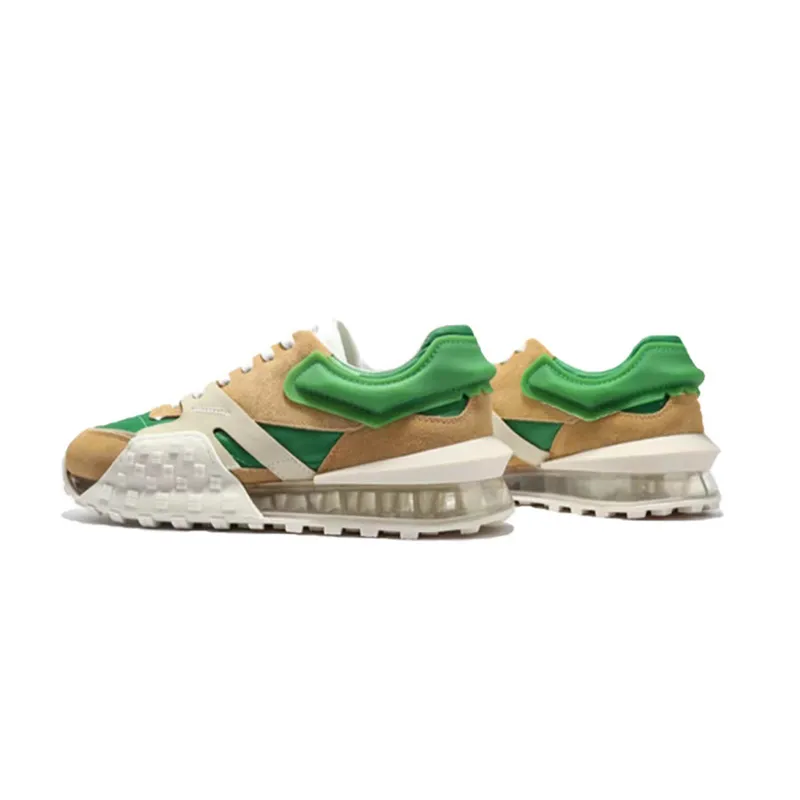 Lace-Up Air Cushion Sneakers Green 