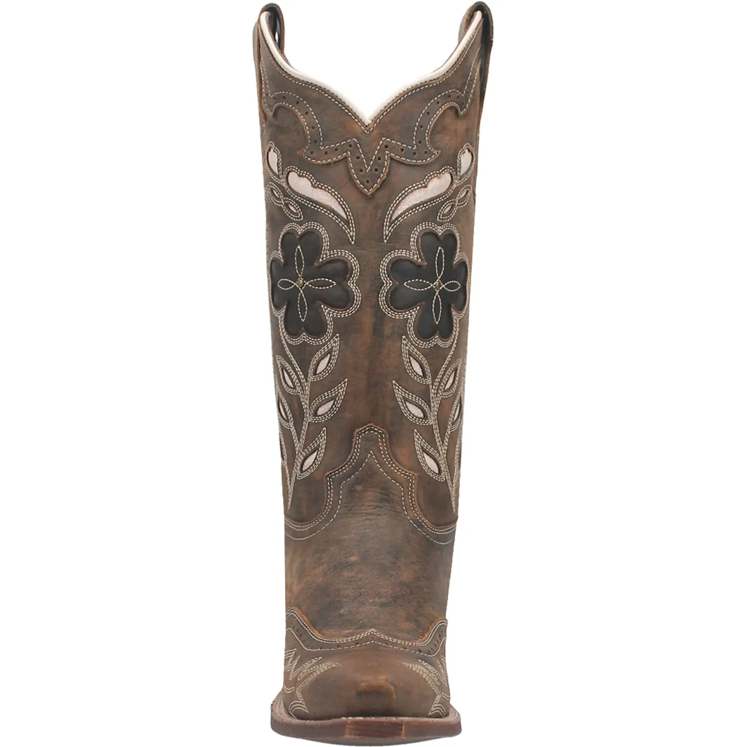 Laredo Womens Zuri Brown Leather Cowboy Boots