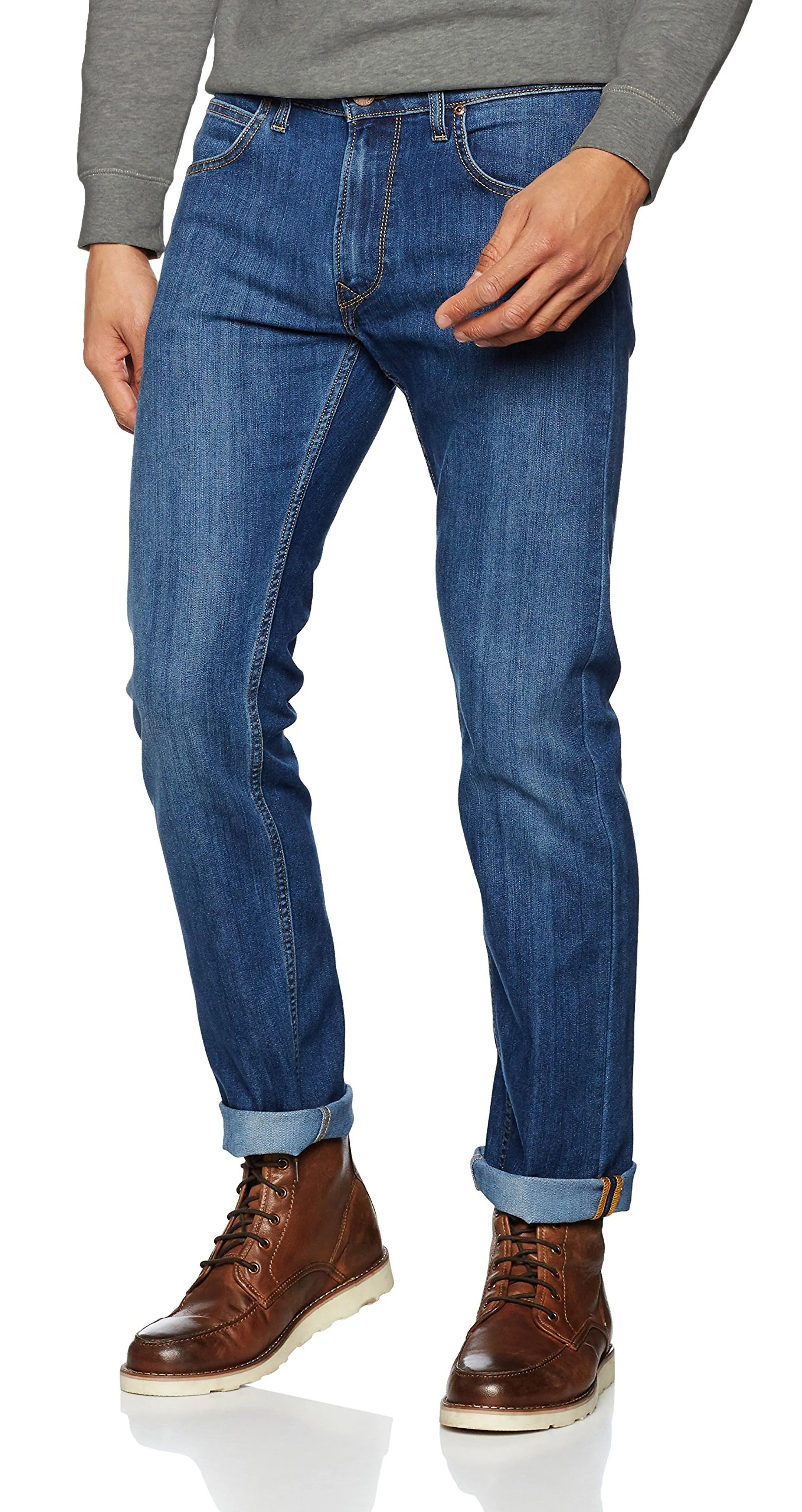 Lee Daren Zip Regular Straight Denim Jeans True Blue