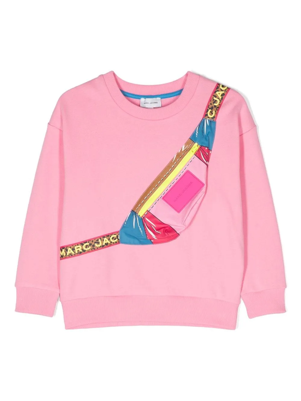 Little Marc Jacobs LS Zip Fanny Pack Print  Sweatshirt