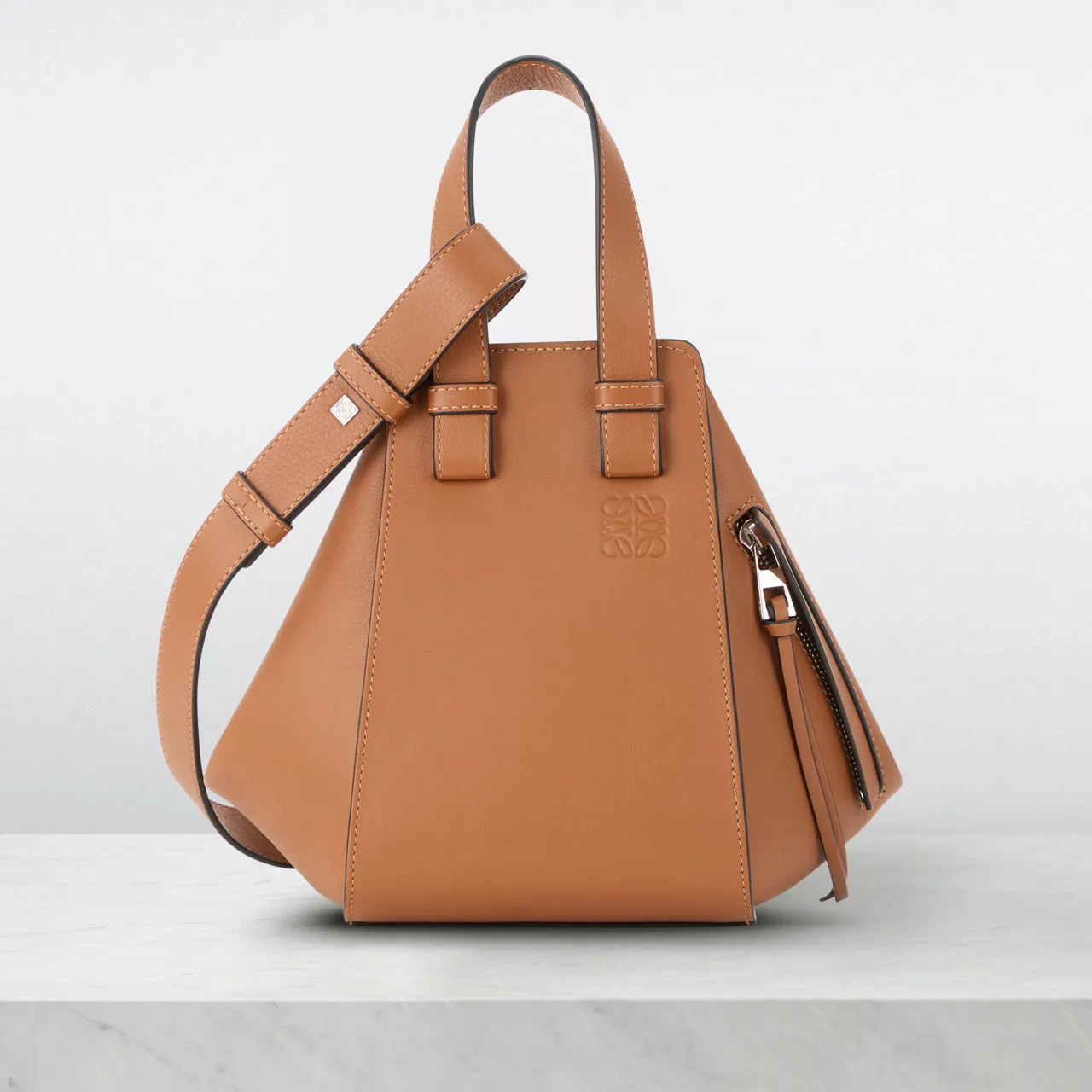 LOEWE Hammock Compact Crossbody Bag - Tan