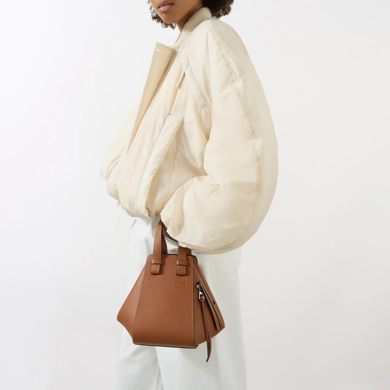 LOEWE Hammock Compact Crossbody Bag - Tan