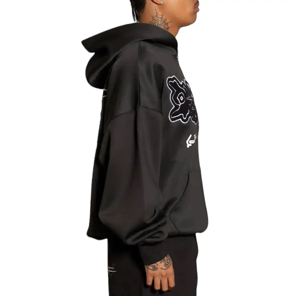 Loiter X The Anti Order Zip Hoodie (Black)