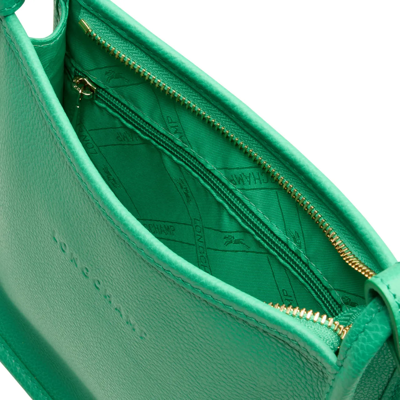 LONGCHAMP Le Foulonné Small Crossbody Bag - Vert