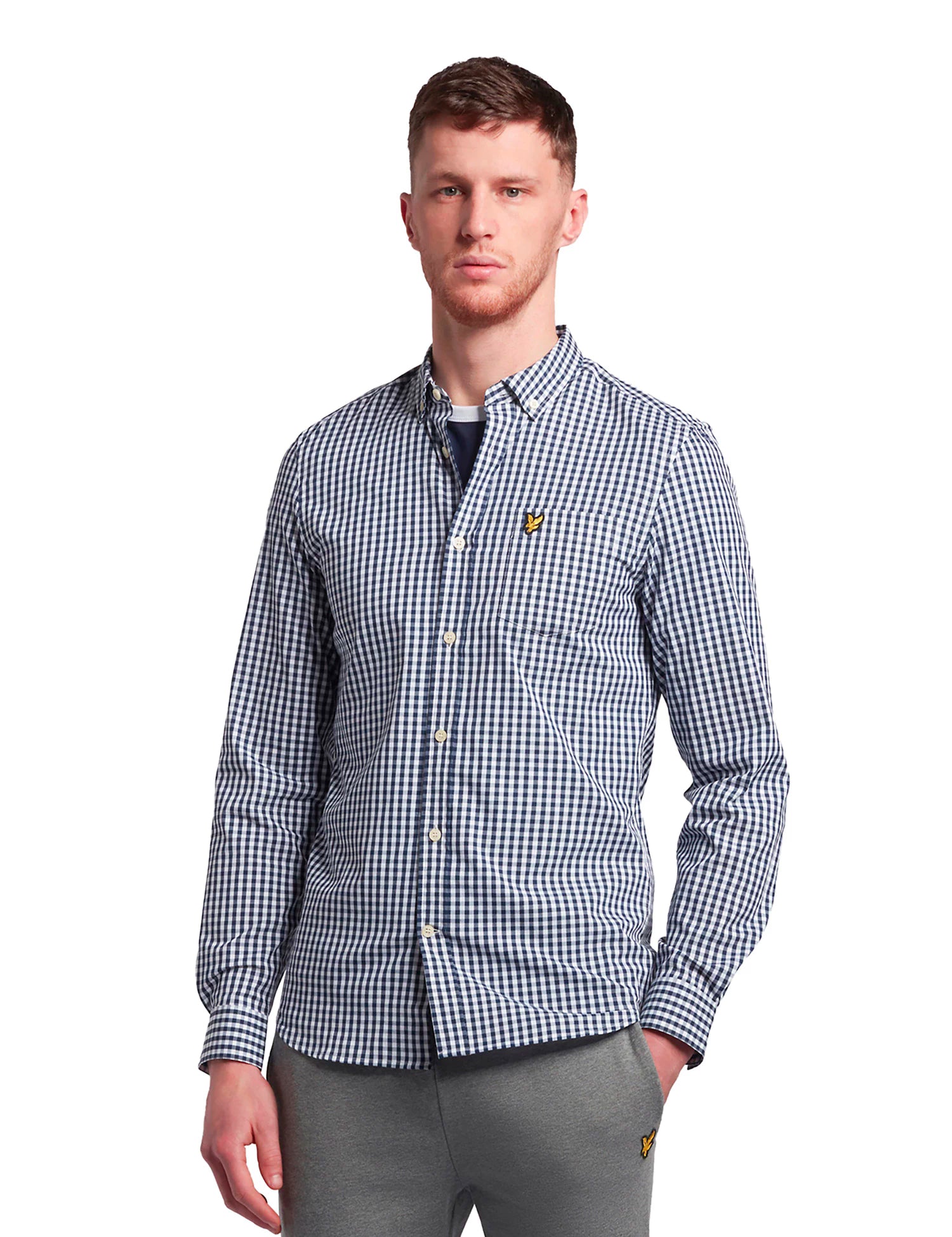 Lyle & Scott Long Sleeve Slim Fit Gingham Shirt