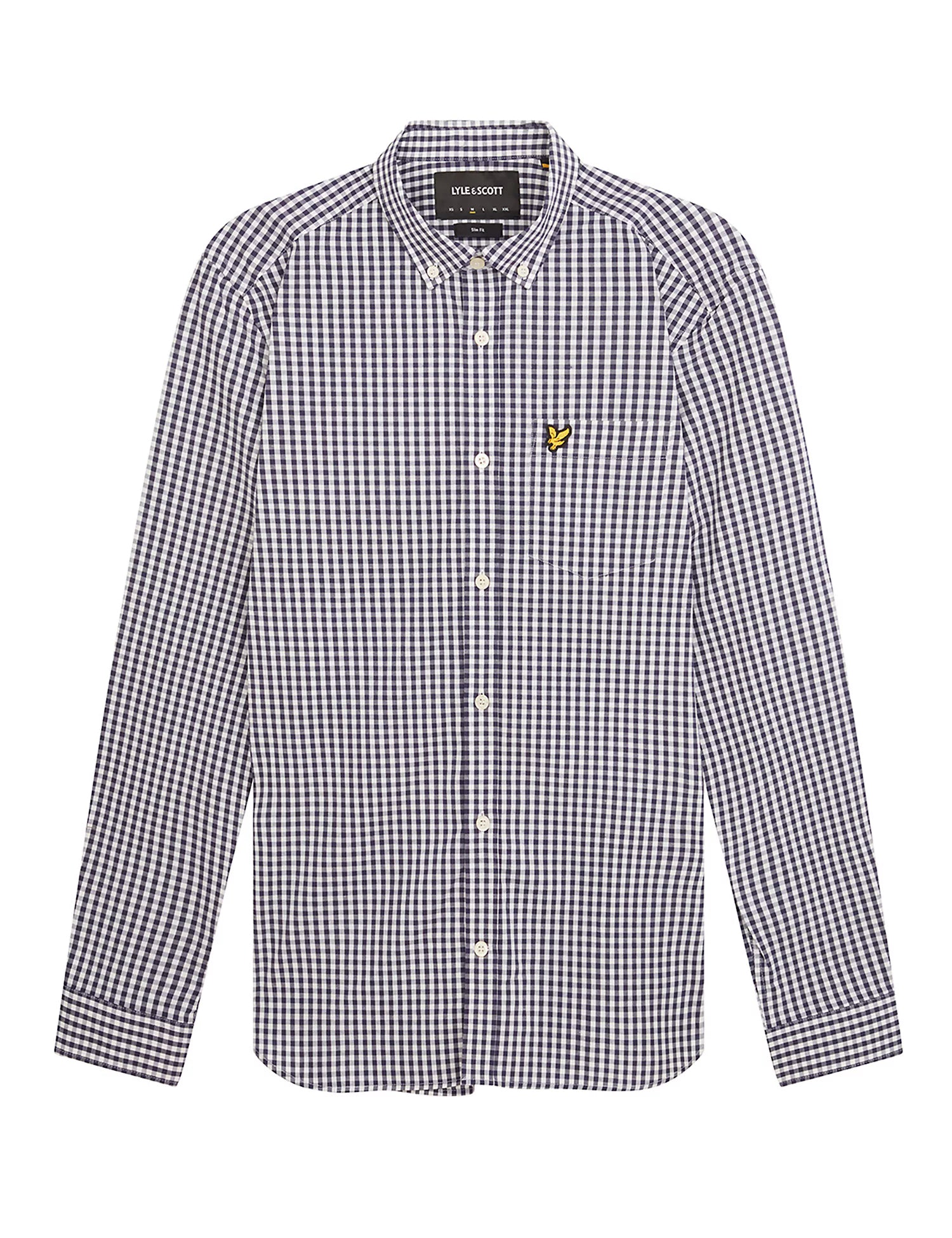 Lyle & Scott Long Sleeve Slim Fit Gingham Shirt