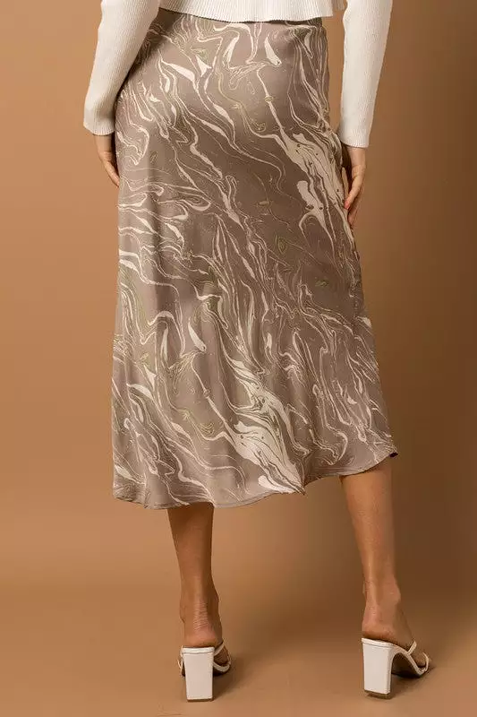 Marble Midi Skirt