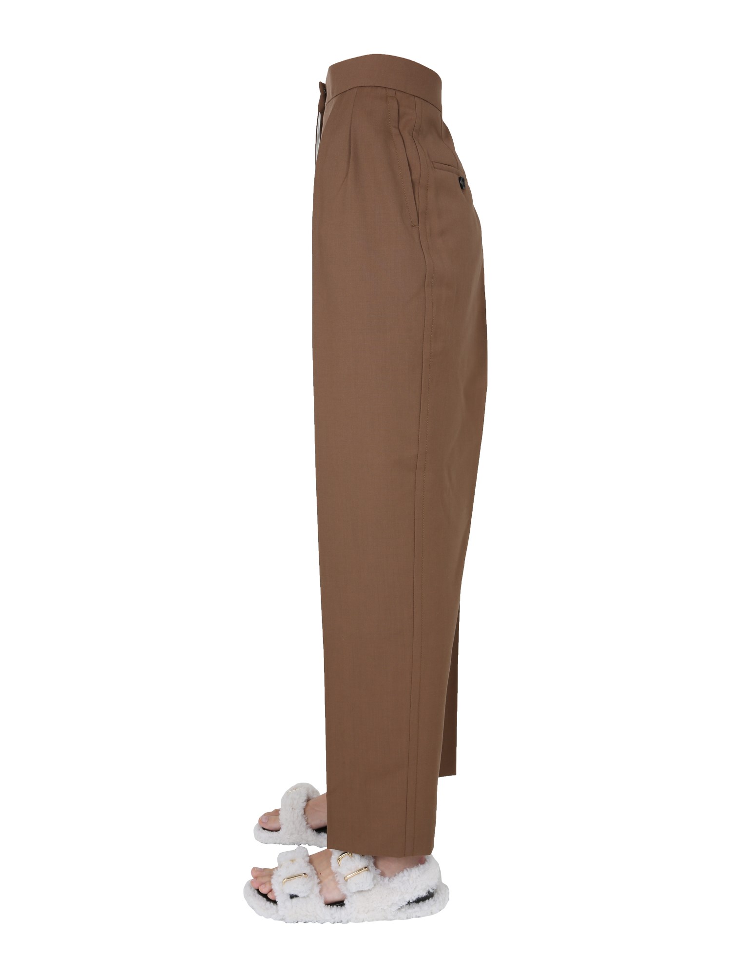 MARNI    VIRGIN WOOL PANTS WITH WIDE LEG