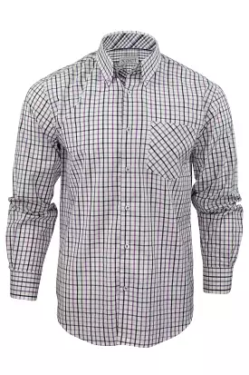 Mens Long Sleeved Check Shirt by Xact Clothing